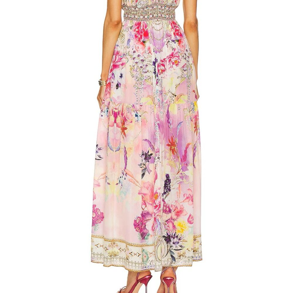 Camilla Shirred Waist Detail Maxi Dress, Sonic Symphonies, Size S - Picture 2 of 8